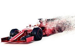 Fototapeta Abstrakcyjny Bolid F1