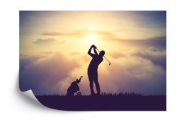 Fototapeta Golfista Na Tle Zachodu Słońca