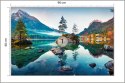 Fototapeta Beautiful Autumn Scene Of Hintersee Lake. Colorful Morning View Of Bavarian Alps On The Austrian Border, Germany, Eur