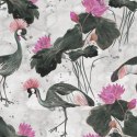 Tapeta - Piękne Ptaki I Kwiaty