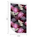 Tapeta - Żurawie I Kolorowe Kwiaty