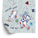 Tapeta Kosmiczny Spacer Astronauty