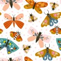 Tapeta Dla Dzieci - Wzorzyste Motyle