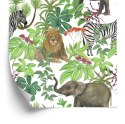 Tapeta - Dzikie Zwierzęta I Liście