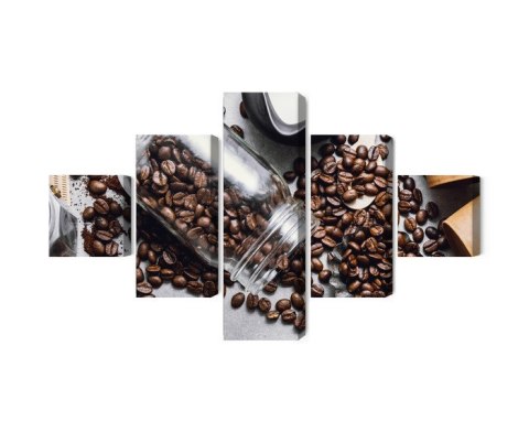 Obraz Wieloczęściowy Składniki Do Przygotowania Kawy