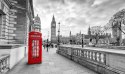 Obraz Wieloczęściowy Czerwona Budka Telefoniczna W Londynie 3D