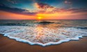 Obraz Wieloczęściowy Zachód Słońca Nad Morzem 3D