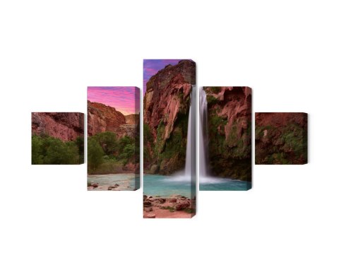Obraz Wieloczęściowy Wodospady Havasupai