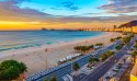 Obraz Wieloczęściowy Widok Na Wschód Słońca Plaży Copacabana I Avenida