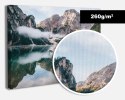Obraz Wieloczęściowy Jezioro Braies We Włoskich Dolomitach 3D